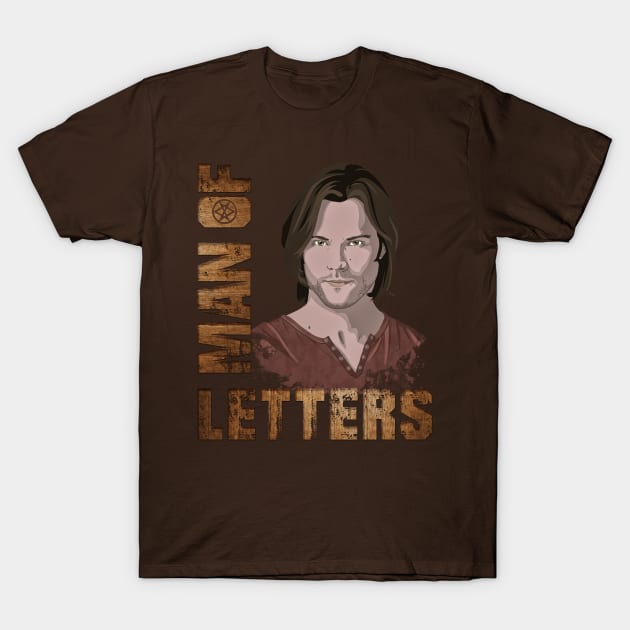 Man of Letters Sam Winchester T-Shirt by potatonomad